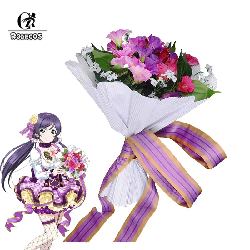 ROLECOS Lovelive Flower Bouquet Cosplay Flowers Yazawa Nico Nozomi Tojo Eli Rin Cosplay love live Bouquet Sonoda Umi Kotori Maki