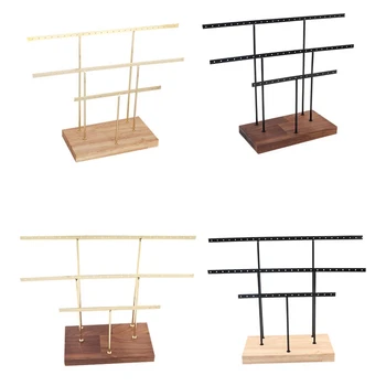 

Hanging Jewelry Display Rack Tree Organizer Metal Rack for Holding Women Jewelries Earrings Rings Necklaces Ear Stud Pendant
