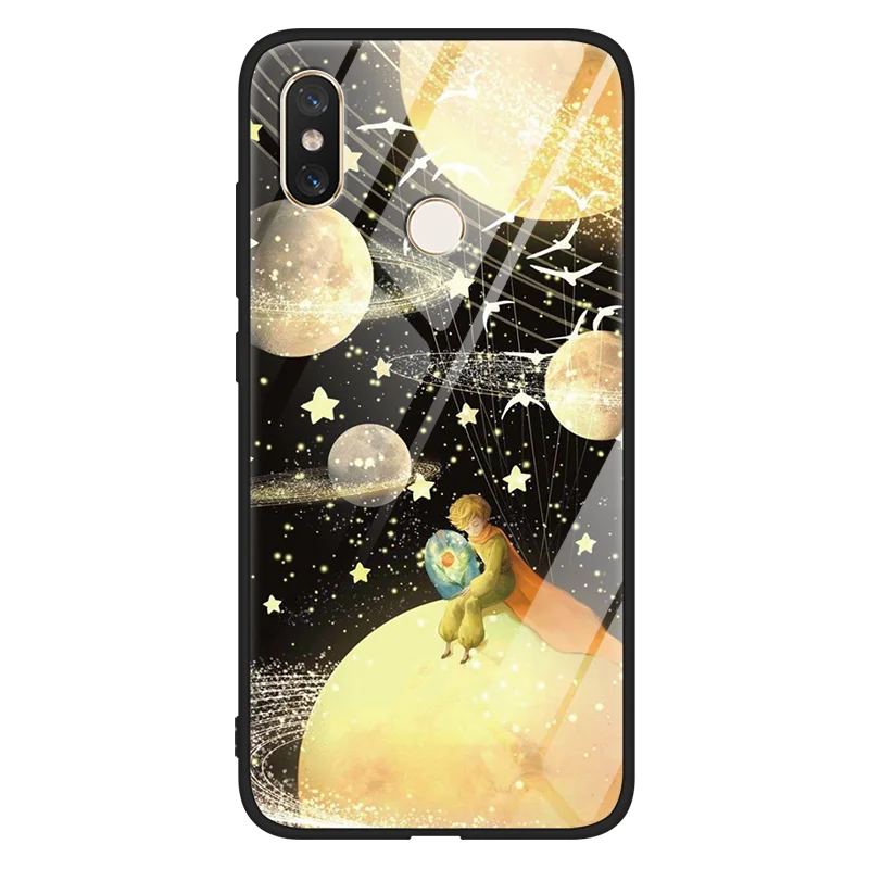 Чехол Space Star для Xiaomi Redmi Note 7 6 5 K20 Pro S2 5 Plus 7A 4X Y3 7S роскошный чехол из закаленного стекла для Redmi K20 Phone Shell - Цвет: xwzxqiu