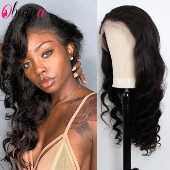 

Brazilian hd Loose Wave Wig Transparent HD Lace Wig With Baby Hair 150% Density Lace Front Human Hair Wigs For Women Pre Plucked