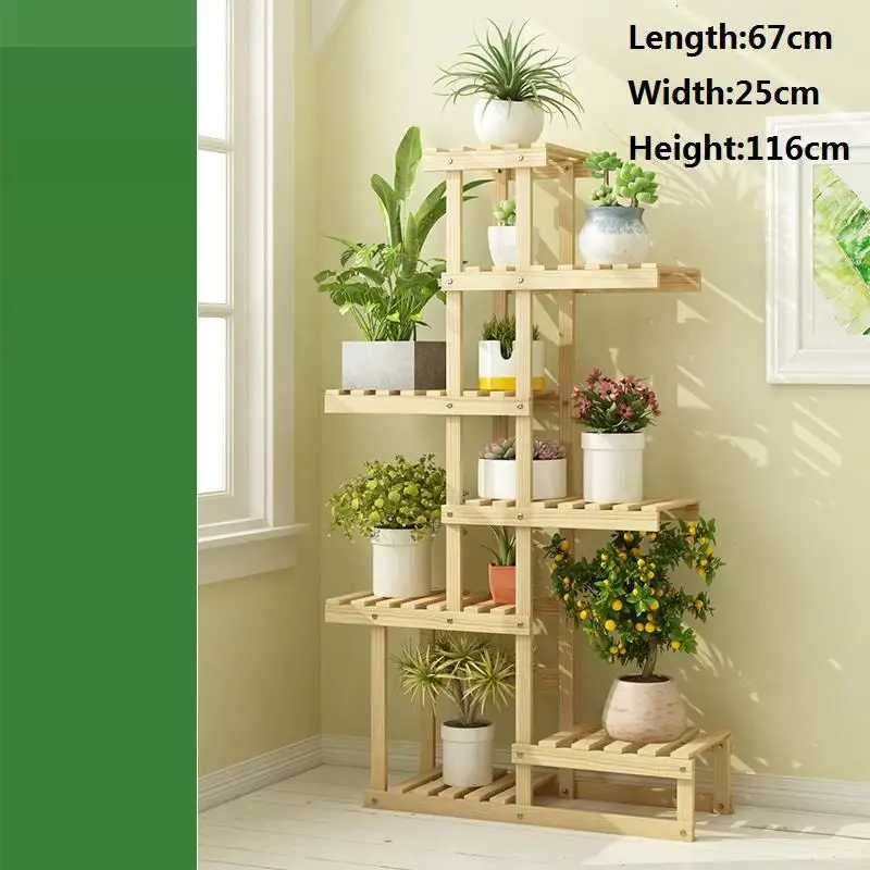 Деревянные полки для помещений Para Plantas Escalera гостиной Estanteria Jardin растения на