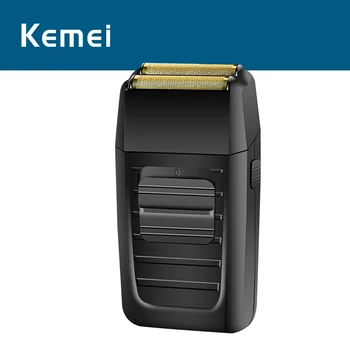 

kemei Mini Hair Trimmer Rechargeable Shaver Beard Razor Face Care Multifunction Twin Blade Trimmer face care machine for men