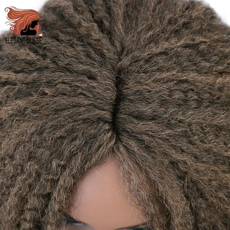 Marly косички волосы парик синтетические жгуты для вплетания волос Парик золотой красоты 18 дюймов черный Омбре афро кудрявый крючком плетение волос
