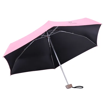 

Compact Mini Pocket Umbrella 5 Folding Umbrella Rain Women Windproof Portable For Women Men Kids Paraguas Mujer