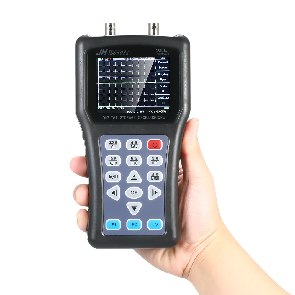 

Handheld Digital 1CH Oscilloscope Portable Scope Meter 30MHz 200MSa/s with USB Charger Probe Cable Set usb Oscilloscope