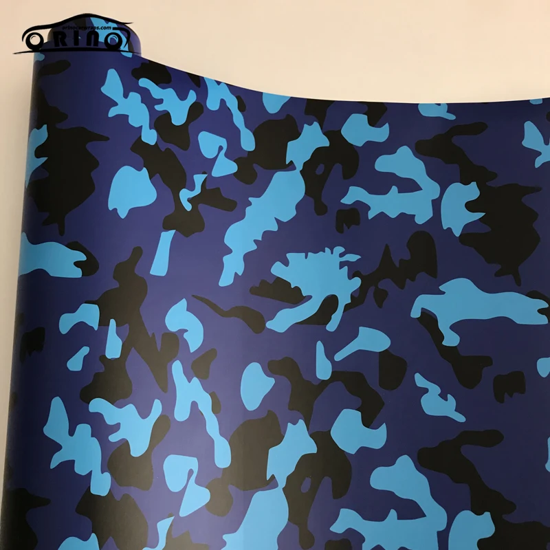 Black Blue Vinyl Wrap Film-4