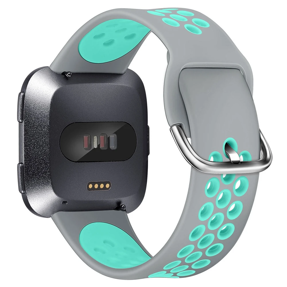Hangrui для Fitbit versa ремешок Силиконовый ТПУ ремешок для Fitbit versa lite Браслеты Спортивный дышащий Браслет Смарт часы