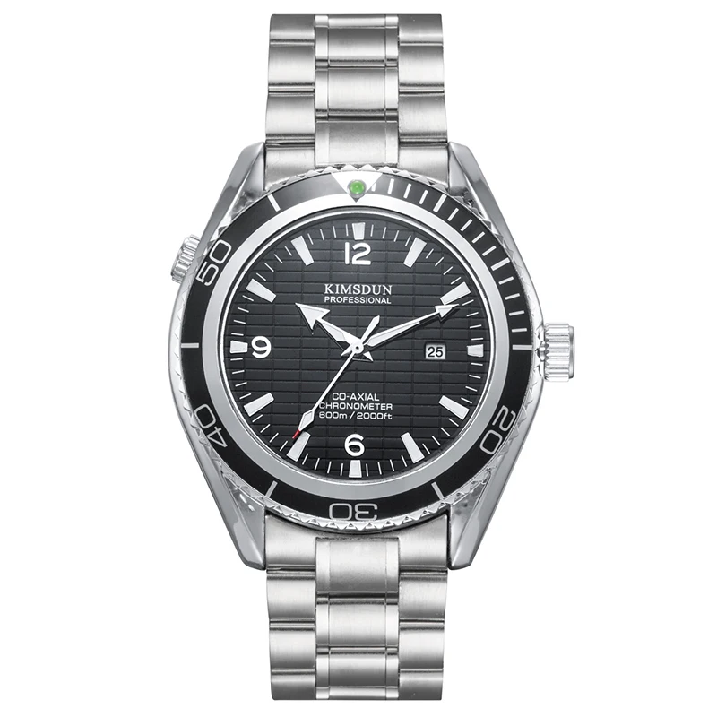 

New Top Brand relogio masculino KIMSDUN Watch Men's Fashion Steel Strap Multi-function Chronograph Calendar Quartz Watch Men