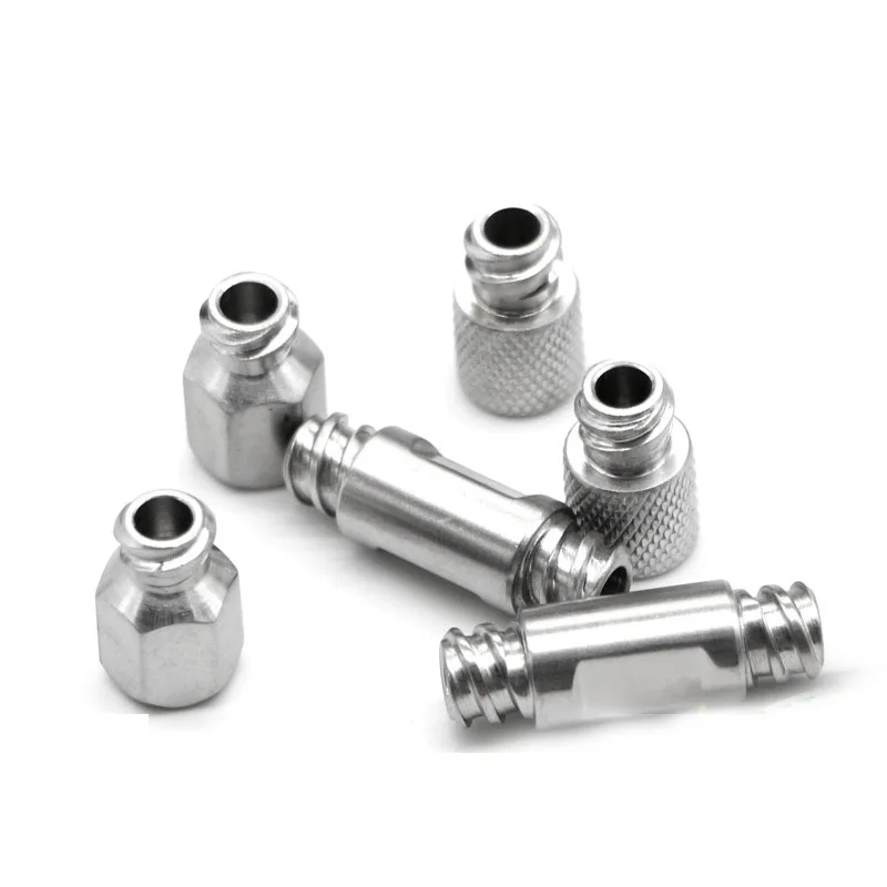 Medical syringe plug converter high-quality stainless steel screw mouth liposuction needle conversion head cosmetic su | Красота и