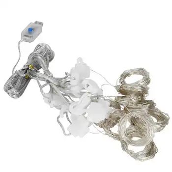 

kerstverlichting christmas lights outdoor decoration 3x3 m Copper USB Wire Curtain Light String for Home Christmas Decoration