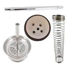 Для кальяна шланг наргиле алюминиевый кальян ручка наргиле шланг пружина уголь для кальяна полка из натуральной глины чаша для кальяна