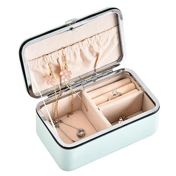 

Jewelry Box Case Organizer Mirrored Travel Storage Case Lockable
