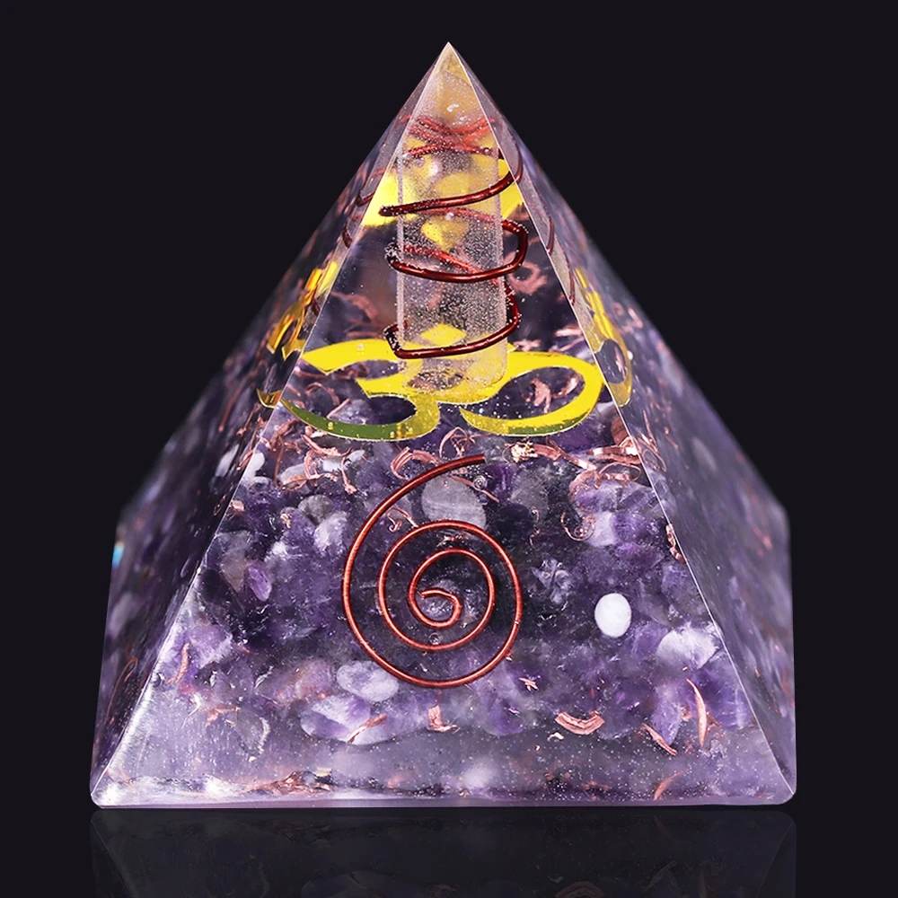 Decorazioni Piramide di cristallo 60mm per Feng Shui Casa Divinazione 