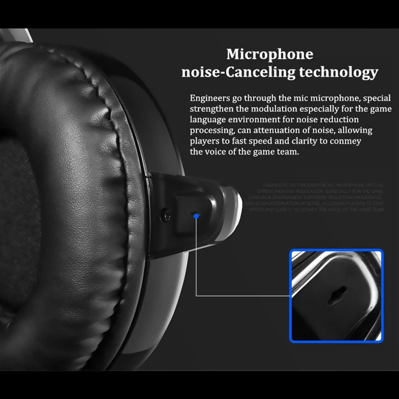 Cena Słuchawki przewodowe do gier bas stereo USB profesjonalne metalowe słuchawki do gier z podświetleniem LED z podświetleniem LED do laptopa PC