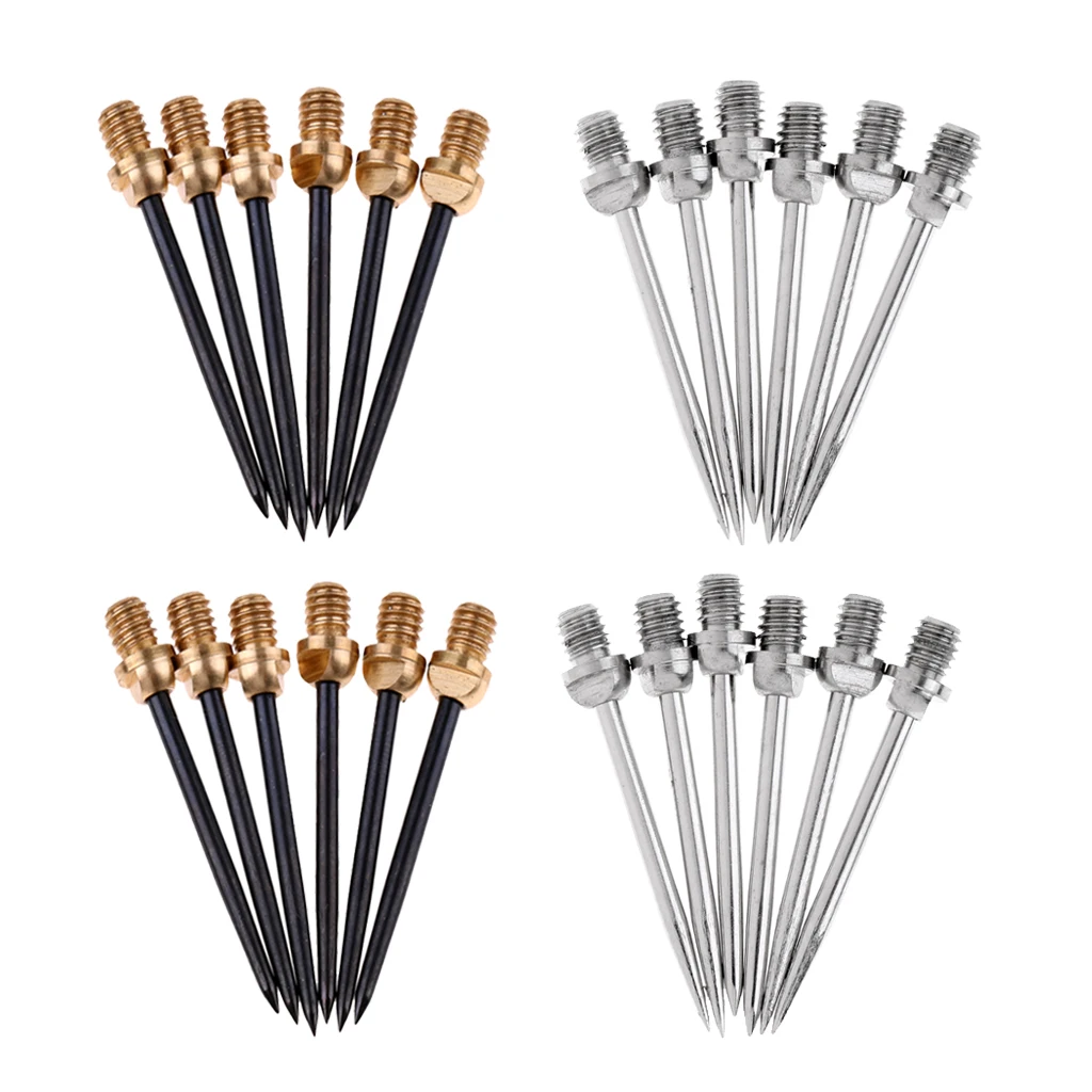 24pcs Harrows Darts Steel Tips Conversion Dart Tip Points 2BA Darts Accessories Black & White