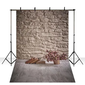 

DAWNKNOW Wall Vinyl Photography Background For Gray Wall Stone Vase Photo Shoot Backdrop For Wedding Wall Photo Studio lv1447