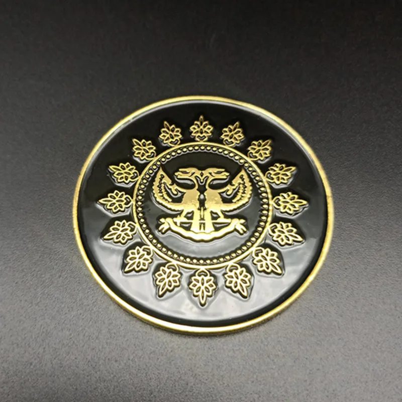 Movie John Wick High Collection Table Metal Referee Coin Replica Cosplay Props Accessories |