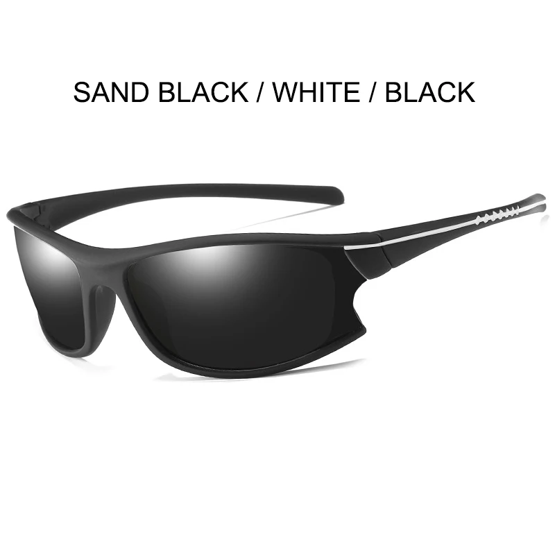 BLACK-WHITE-BLACK SIMPRECT UV400 поляризованные солнцезащитные очки мужские зеркальные красные Квадратные Солнцезащитные очки Ретро Винтажные Солнцезащитные очки для мужчин антибликовые очки - Цвет линз: BLACK-WHITE-BLACK