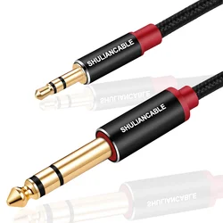 Premium SHULIANCABLE Stereo Audio Cable, 3.5mm to 6.35mm Male TRS Adapter - 3m