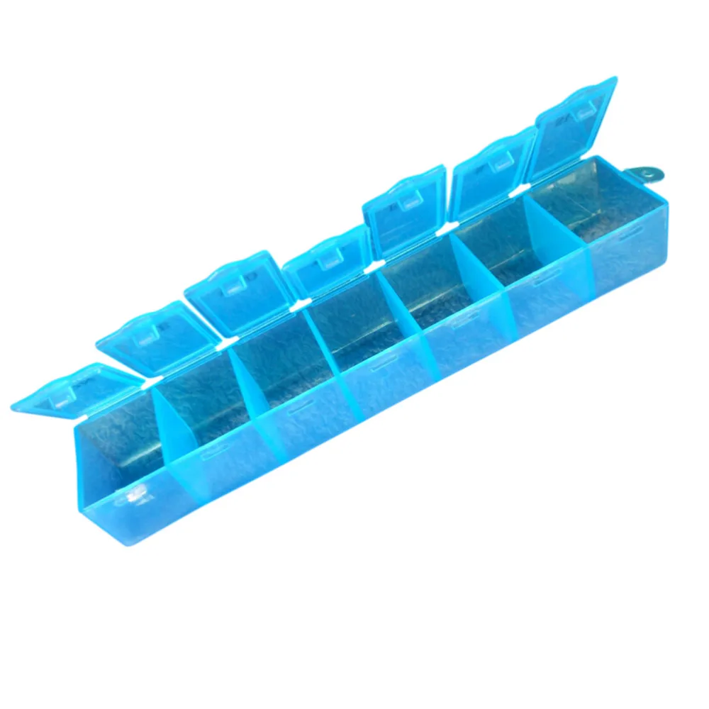 Pill Box Splitters 7 Days Weekly Tablet Pill Medicine Box Holder Storage Organizer Container Case Random Color