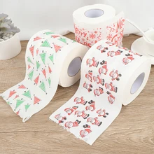 3 стиля орнамент рулон бумаги домашний декор для кухни Рождество фестиваль вечерние гостиная печати принадлежности для ванной ткани мультфильм туалет