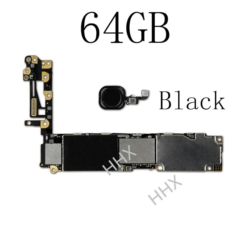 Оригинальная Разблокировка для iPhone 6 4,7 дюймов материнская плата с сенсорным ID/без touch ID, бесплатный iCloud для iPhone 6g логическая плата - Цвет: 64gb-black