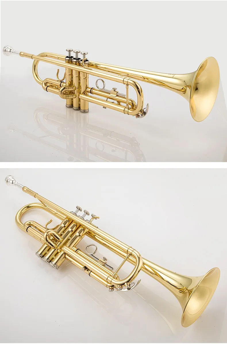 Made in Japan quality 6335 Bb Trumpet B Flat Brass Silver Plated Professional Trumpet Musical Instruments with Leather Case