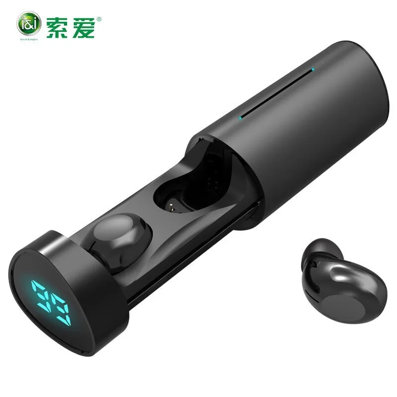 

SOAIY F3 Power Display Touch Control True Wireless Earbuds Bluetooth 5.0 Sports Sweatproof Mini Bluetooth Earphones with Mic