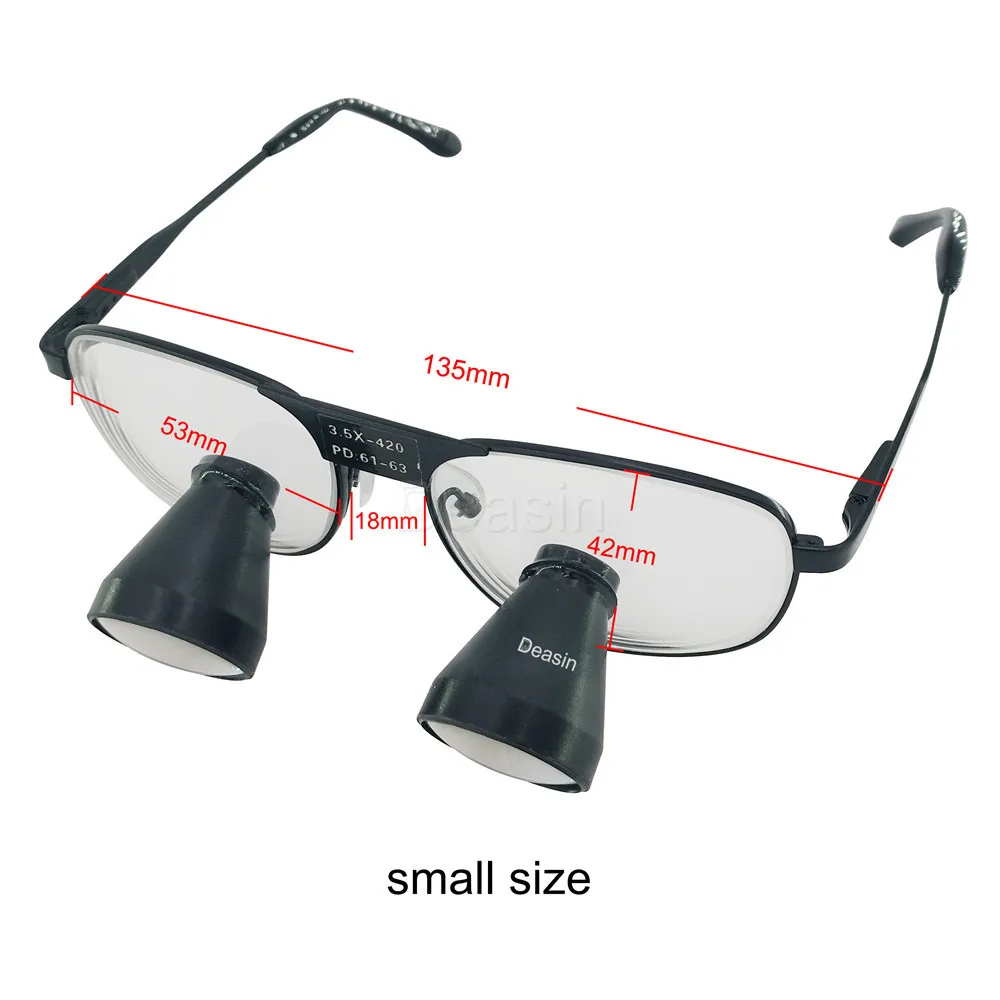 TTL dental loupes surgical Loupes binocualrs loupes 2.5X with Titanium alloys Frames