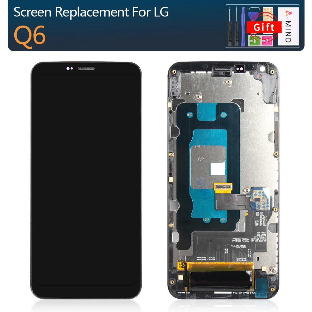 

Original 5.5" 2160x1080 IPS For LG Q6 LCD Display with Touch Screen Digitizer M700A M700DSK M700AN Q6+ Q6 LCD Replacement Parts