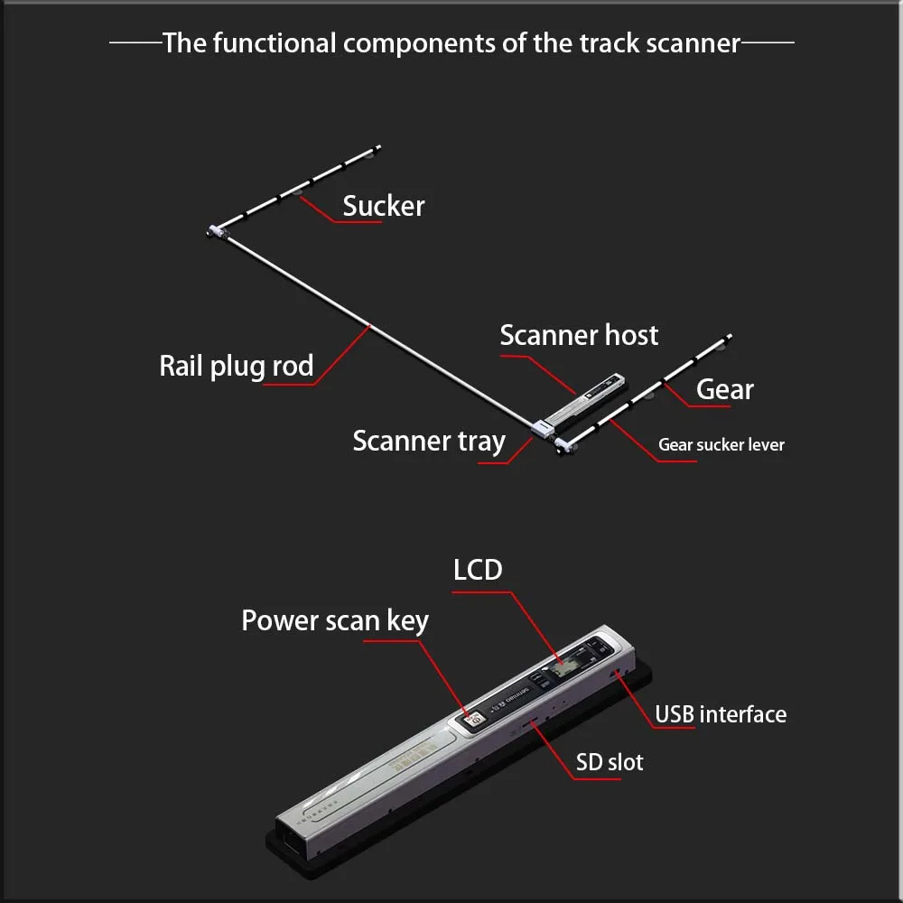 Portable A0 canner large format canner hd track type HD scanner map color mapping engineering drawing SN900STA0W