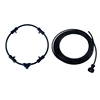 Fan Ring Mist System 1/4 Inch Misting Cooling Ring With Brass Sprinkler Nozzles Water Tap Adapter 4-6Nozzles PE Fan Ring 2