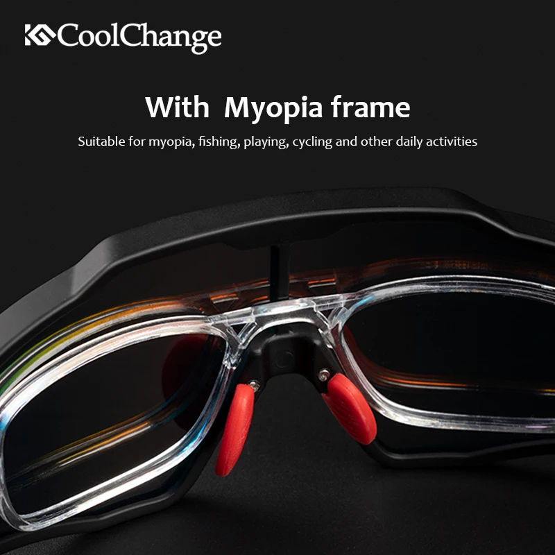 CoolChange поляризованные велосипедные очки для бега, езды на велосипеде UV400, солнцезащитные очки для спорта на открытом воздухе, MTB, велосипедные очки, очки для мужчин и женщин