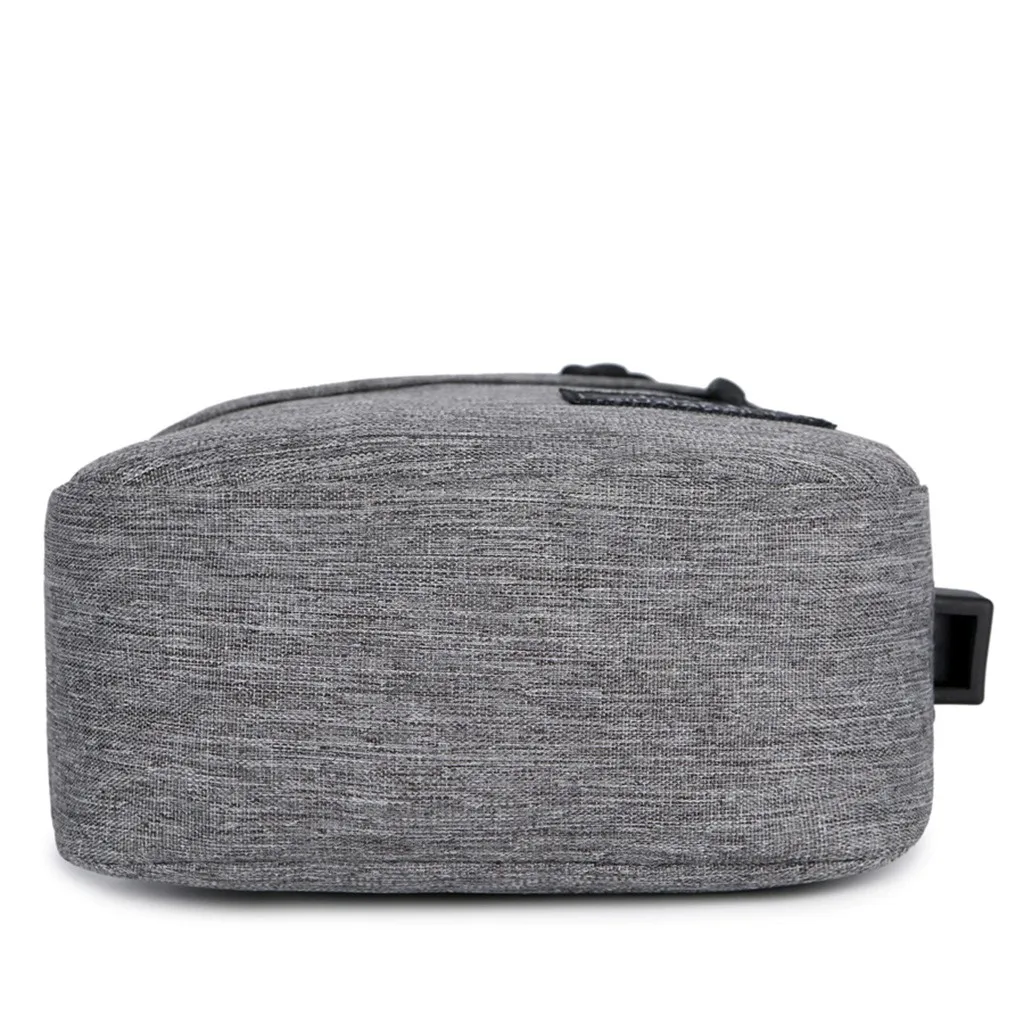 Мужская нагрудная сумка, простая повседневная поясная сумка с USB зарядным устройством, дорожная школьная сумка, Мужская одноцветная поясная сумка, модные накрученные сумки# FX