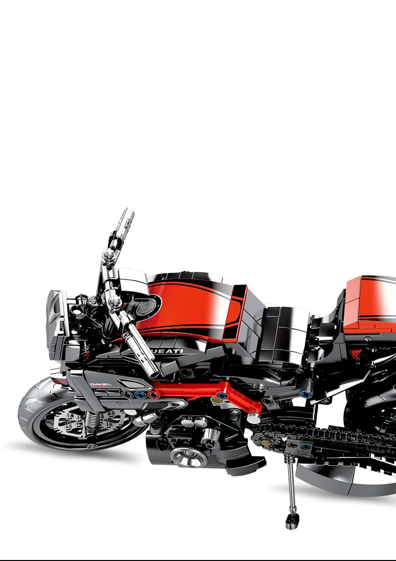 Совместимые с лего technic Creator эксперт городской полиции мотобайк комплекты