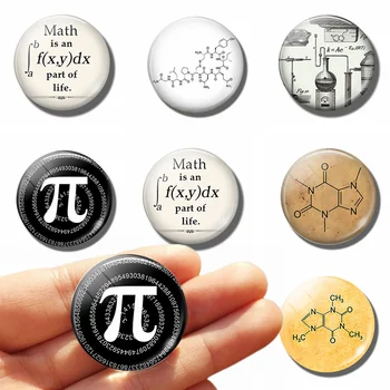 

Mathematical Symbol Pi Magnet Fridge Steampunk Chemistry Stickers Science Chemical Molecule Refrigerator Magnetic Decor