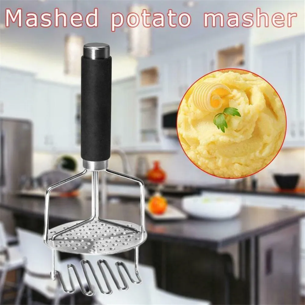 Mashed Potatoes Masher 430 Stainless Steel, Dual Function Design,  Professional Mashed Potatoes Masher Kitchen Tool, Making Potato Mash,  Banana Mash