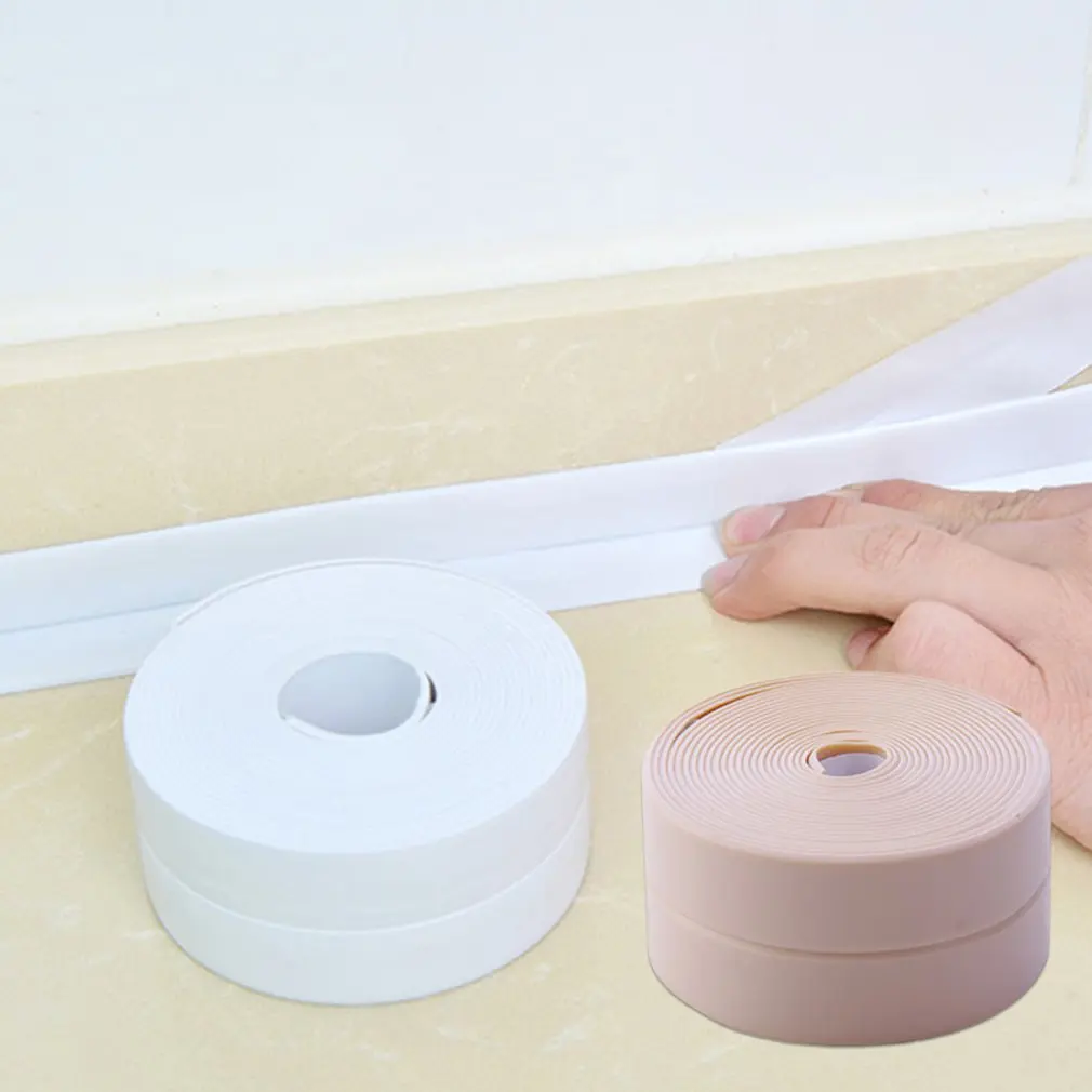 Kitchen And Bathroom Waterproof And Mildew Tape Kitchen Seam Seals Waterproof Strips Bathroom Toilet Gap Wall Stickers