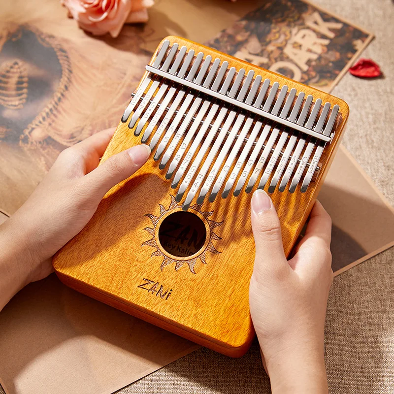 

Kalimba 21-key Thumb Piano Tuning Key Musical Instrument Keyboard Pronunciation Box 17-key Thumb Piano Xylophone Piano