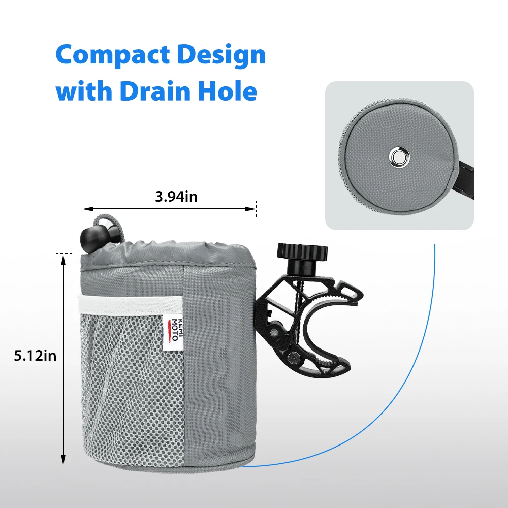 Motorrad becher halter, Motorrad-Getränke halter aus Oxford-Stoff mit 1/4  -0.55 Krokodil klemme, universeller