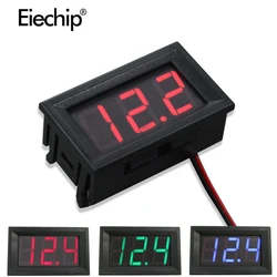 Voltímetro digital com display de led, amperímetro, dc 100v, 10a, azul, vermelho, amp, duplo, digital, medidor de corrente, monitor de corrente do carro, testador