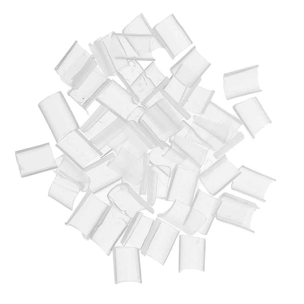 50Pcs Keratin Nail Glue Beads for U Tip Rebond Hair Extensions Hot Fusion New Hair Styling Accessories