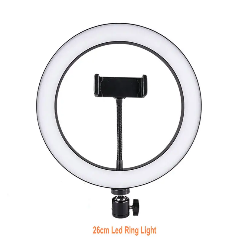 Led Light only JOYTOP светодиодный кольцевой светильник для селфи USB интерфейс с регулируемой яркостью телефон фотография видео светильник с зажимом для телефона макияж видео студия Лампа - Цвет: Led Light only