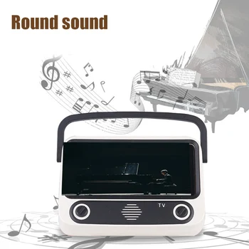

Retro Bluetooth Speaker Portable Phone Holder Radio Plug Card Stereo Equipment AS99