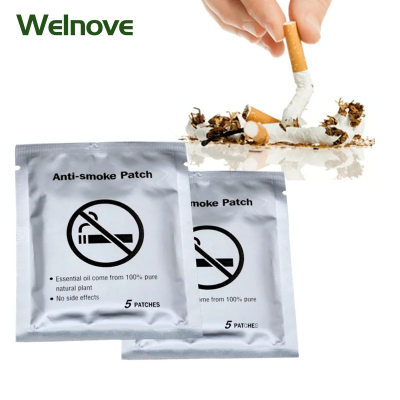 

50pcs 100% Natural Ingredient Anti Smoke Patch Stop Quit Smoking Cessation Balm Herbal Sticker Medical Plaster Health Care D2054