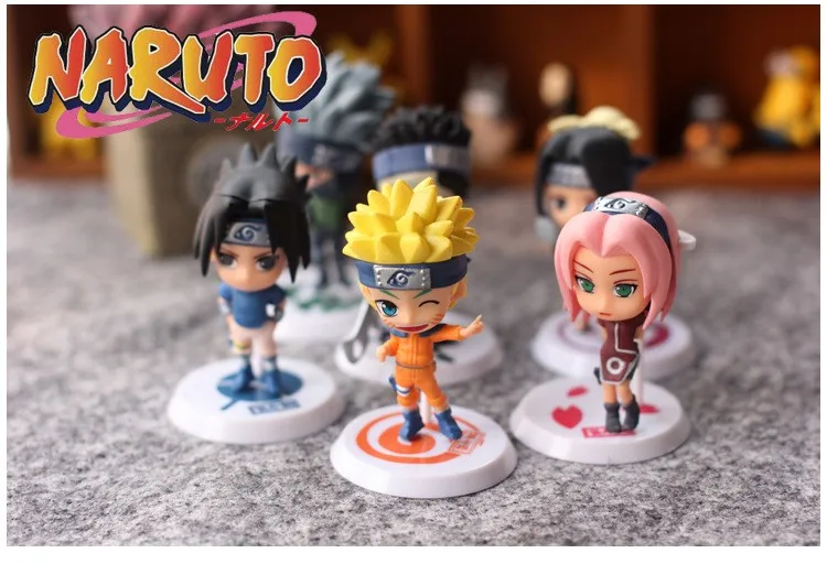 Action Toy Figure Naruto Sasuke Kakashi Figure Set Classic Japanese Anime Figurine Resin Model Builiding Quality Toys For Boys