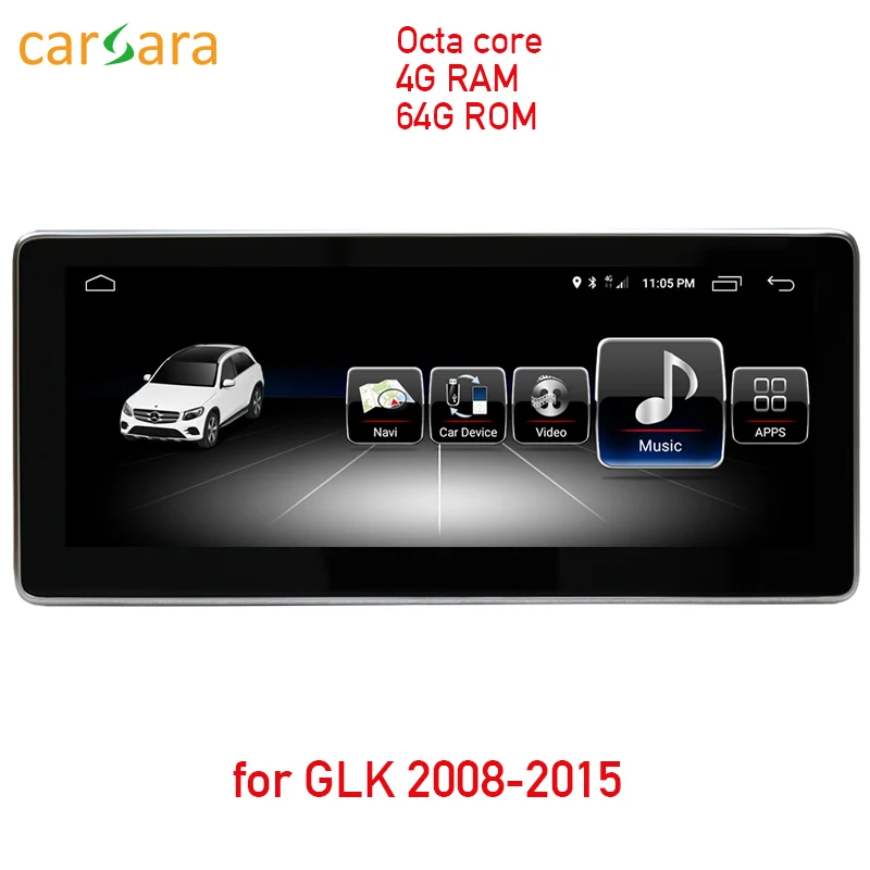 4 ГБ ОЗУ 64 Гб ПЗУ Android Сенсорный экран для GLK X204 2008 2015 10 25 &quotдисплей gps навигация