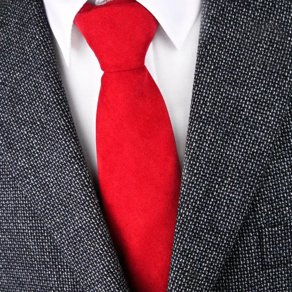 Мужские галстуки, галстуки, однотонные Серые Красные Шерстяные Галстуки, 7 см, ручной работы, изысканный костюм, подарок для мужчин,, новое поступление
