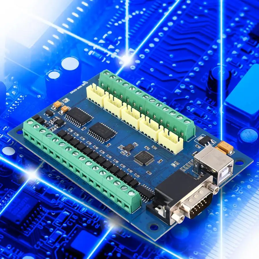 Плата MACH3 12 24 В USB 5 осевая 100 кГц плата контроллера движения для ЧПУ