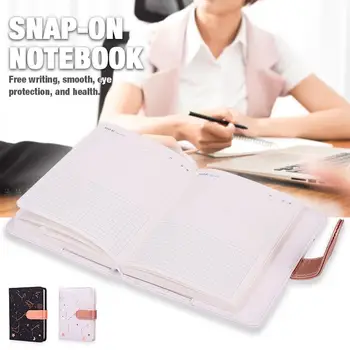 

Handbook School Student Study Diary Calendar 2019 Constellation Durable Simple Notepad Notebook Work Stationery Button Leather